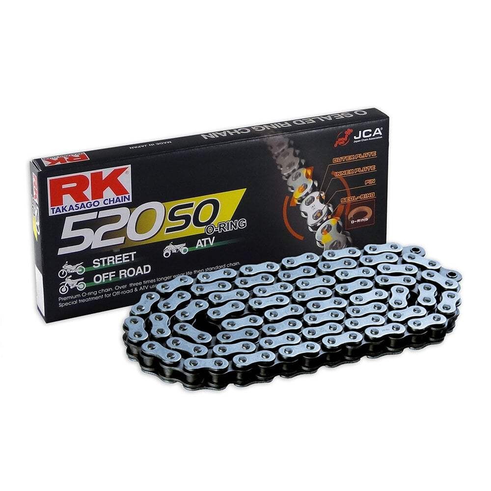 RK 520 SO O-Ring Clip Link Chain 118 Links