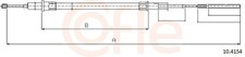Bremsseil Seilzug Feststellbremse COFLE 10.4154 für BMW E39 5er Touring 520 523