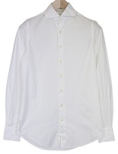 SUITSUPPLY Men's Formal Shirt 36/14 White Extra Slim Egyptian Cotton
