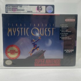 Final Fantasy Mystic Quest  Nintendo SNES Game Factory Sealed VGA Graded 85 NM+