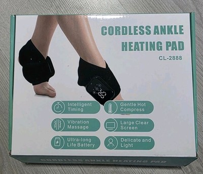 Vita Feet Relief Ankle Heating Pad with Vibration   Foot & Leg Relaxation Suppor