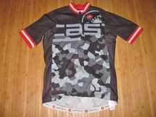 CASTELLI Cycle Bike Bicycle JERSEY Shirt Size LARGE Poly RED BLACK and GRAY