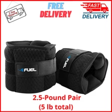 Adjustable Arm Leg Weights Wrist Ankle Exercise Running Workout, 5-Pound Pair
