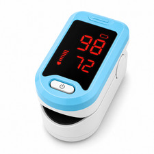 Portable Fingertip Pulse Oximeter LED SpO2  Pulse Rate Monitor Fast Read Blue