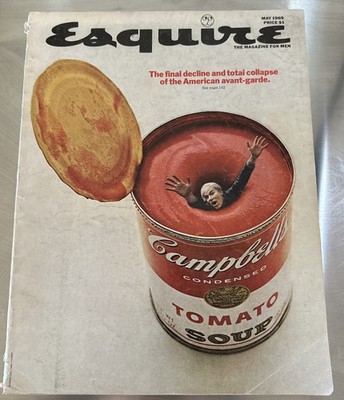 Esquire Magazine - May 1969 - Andy Warhol Campbell s Soup Cover by George Lois