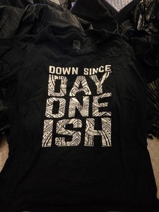 The Usos Down Since Day One Ish Black T-shirt Jay Uso WWE Authentic Size XL