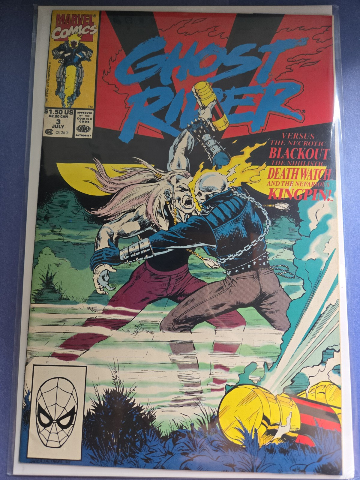 MARVEL COMICS - GHOST RIDER - VOLUME 3 - # 3 - JUL 1990 - COPPER AGE