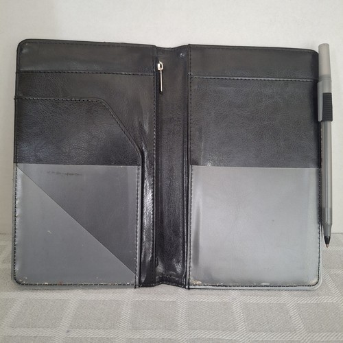 Credit Card Book Waitress And Server Book with Zipper Pocket Black