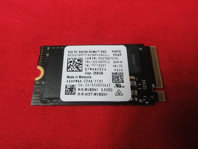 ORIGINAL WD PC SN740 NVMe 256GB SOLID STATE DRIVE SDDPMQD-256G-1101