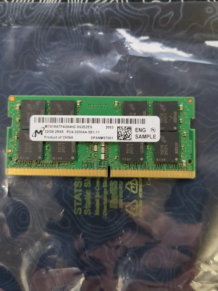 Micron DDR4 SDRAM 32 GB Total Capacity Memory (RAM) for sale | eBay