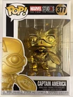 VAULTED CAPTAIN AMERICA #377 MARVEL STUDIOS 1ST 10 YEARS GOLD CHROME FUNKO POP