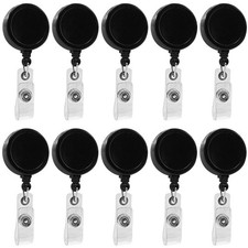 25 Pack Retractable ID Badge Holder Badge Reels with Swivel Alligator Clip Bu...