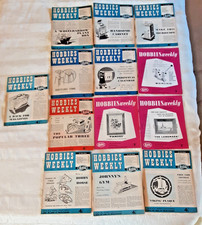 13 Issues Hobbies Weekly Magazine - 10 from 1958 & 3 from 1960