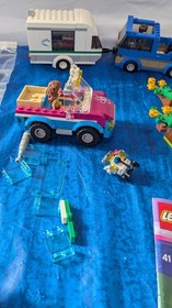 LEGO LOT- Olivia's Exploration Car, pizza truck, camping, partial instructions