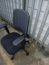 Quality Do Dark Black Mesh Back Operators Chair