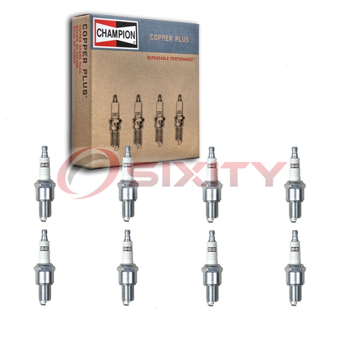 8 pc Champion Copper Plus 415-1 Spark Plugs for RN9YC 7131 6775 Ignition fn