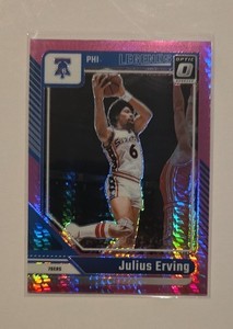 2024-25 Panini Donruss Optic - Legends Julius Erving #232 Pink Hyper Prizm