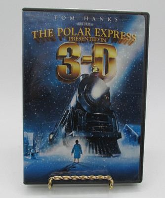 THE POLAR EXPRESS 3 DISCS-FULL SCREEN-WIDE SCREEN & 3-D & TWO 3-D GLASSES!