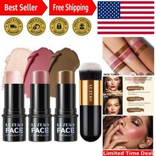 Versatile 3-Piece Contour Makeup Kit - Sculpting Cream Sticks for All Skin Types