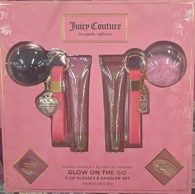 Juicy Couture Lip Gloss 2-lip Gloss Shimmer Jojoba Oil Mango-Vanilla 0.82oz