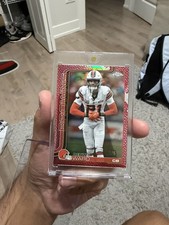 2025 Topps Chrome Denzel Ward Leather Football SP #74 /5
