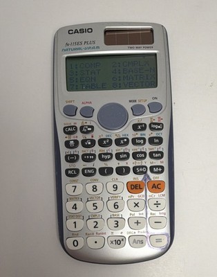 Casio fx-115ES PLUS Scientific Calculator LCD Display Battery Solar Calculus