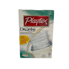 Playtex Baby Nurser Drop-Ins Pre-Sterilized 4 oz Bottle Liners 50 Count Pack New