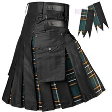 Hybrid Utility Kilts for Men Scottish Traditional Kilt with Flashes