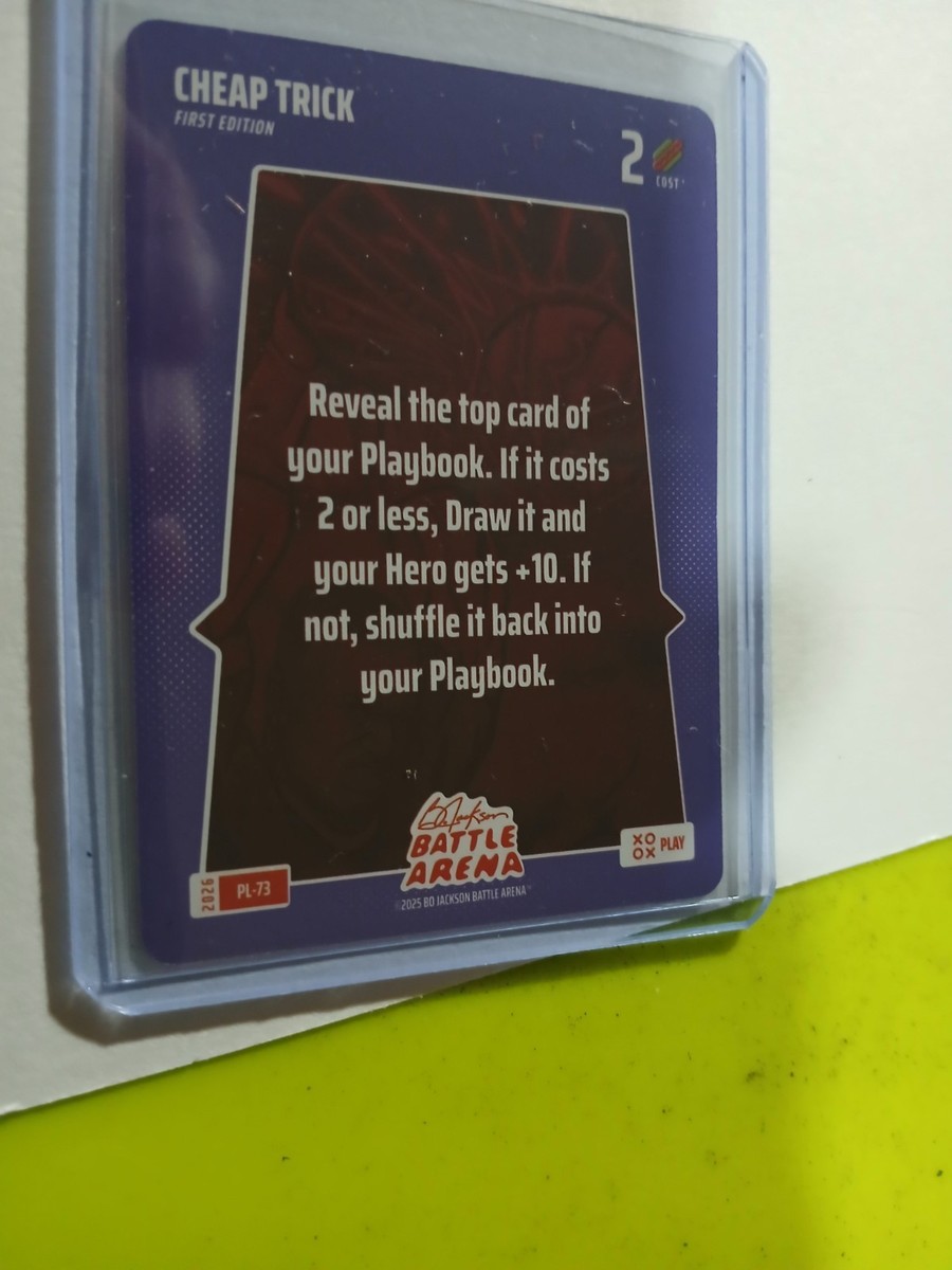 2026 Bo Jackson Battle Arena Play Card #PL-73 CHEAP TRICK