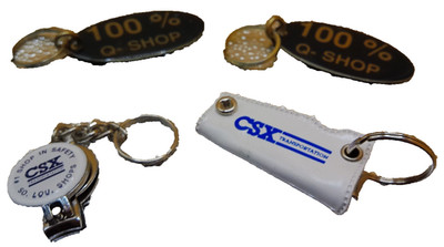 CSX train keychain nail clipper 100% Q shop lot 4