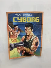 Cyborg ghana movie poster Oil On Floursack By Ja Pastony