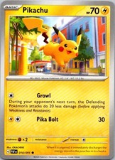 Pikachu 018/091 Pokemon Destino Paldeo Comune Quasi Nuovo