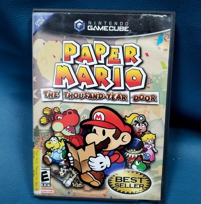 2004 Nintendo GameCube Paper Mario The Thousand-Year Door CIB TESTED WORKS