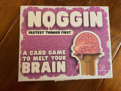 NOGGIN - Fastest Thinker First - A Card Game To Melt Your Brain  12+ Unplayed VG