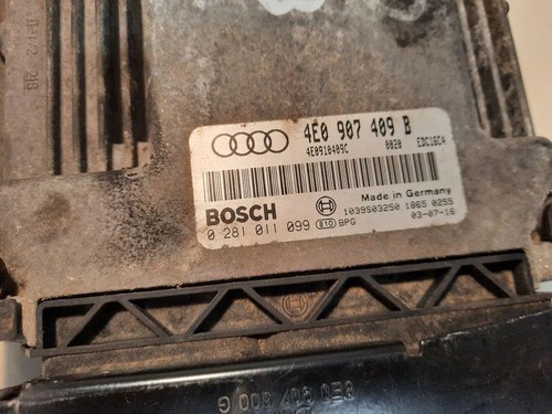 AUDI A8 D2 4D2, 4D8 Motorsteuergerät ECU 4E0907409B 4.00 Diesel 2007 31415107