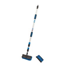 Image of Draper Telescopic Washing Brush With Lightweight Aluminium Handle 3m 2 Pieces