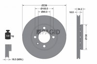 2X Pagid Bremsscheibe AußEnbelüFtet Ø239Mm FüR VW Lupo 6X1 6E1 Polo 6N2 6N1