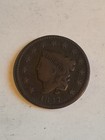 Problem Free 1827 Large Cent Vg+ 100% Original
