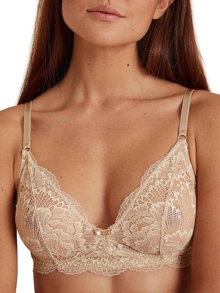 Women Calida Bra Beige Elastane 85B