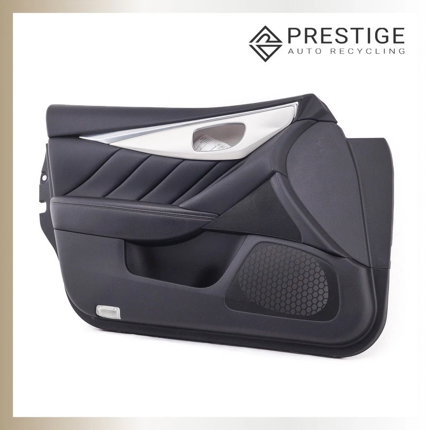 2016-2021 INFINITI Q50 Sedan Door Trim Panel Cover Front Left Black 80901-4HH0A - Image 2 of 4