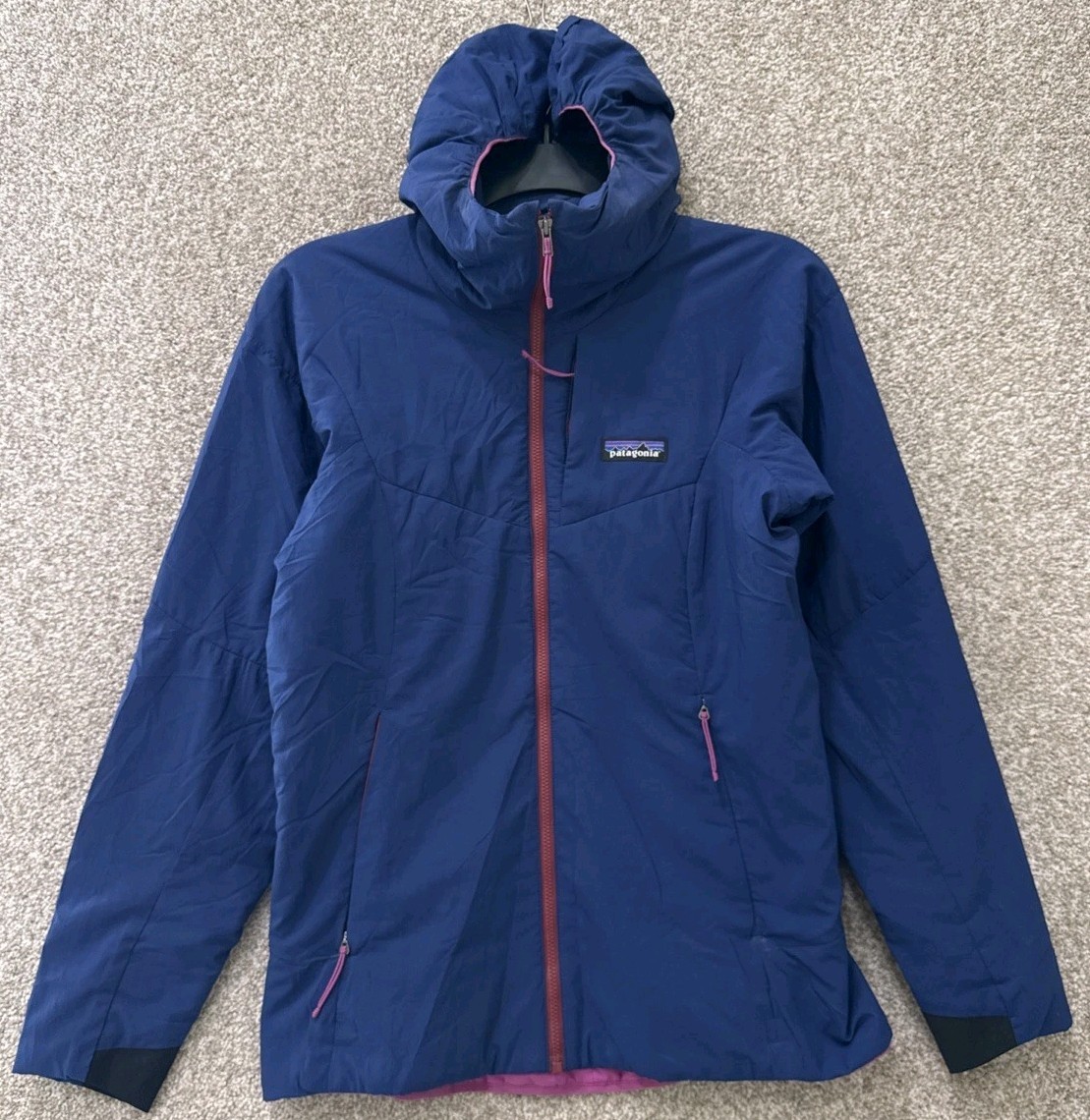 Patagonia Nano Air Hoody Womens Sz Small Blue Zip Hoodie Jacket Insulated 84267