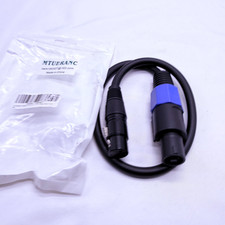 Speakon to XLR Speaker Cable Adapter with Twist Lock, 50 cm 1.6 ft for DJ/PA S