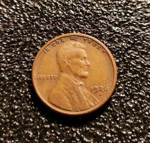 1926 S Wheat Cent. Solid VF Coin.  Great Example.