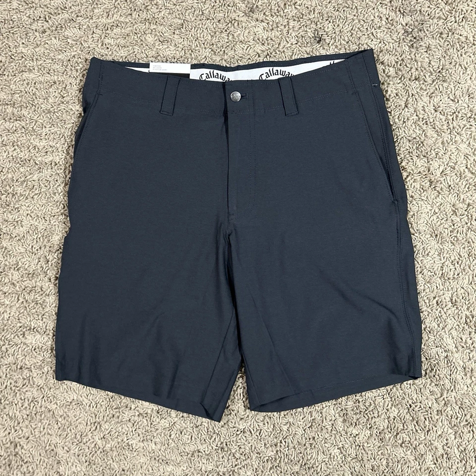 Pantalones Cortos de Golf Callaway Para Hombre 32 Negros Opti-Dry Elastizados Rendimiento con Bolsillo Multimedia Foto 2 de 4