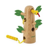 Janod Tropischer FäDel-Baum Holzspielzeug FSC Lernspiel Feinmotorik 18M+ J08265