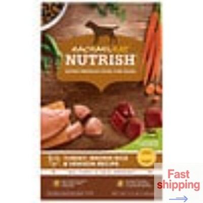 Rachel Ray Nutrish Turkey, Brown Rice & Venison Recipe, Dry Dog Food, 5.5 lb