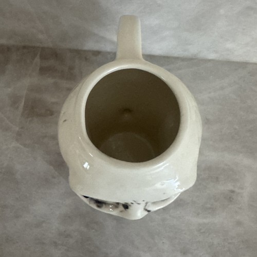 Vintage Ceramic Halloween Spooky Ceramic Large Skull Detailed Coffee Mug MINT 6" - Picture 5 of 12