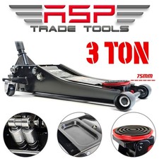 Trolley Jack 3 Ton Tonne Low Profile Hydraulic Floor Lifting Car Van Garage Tool