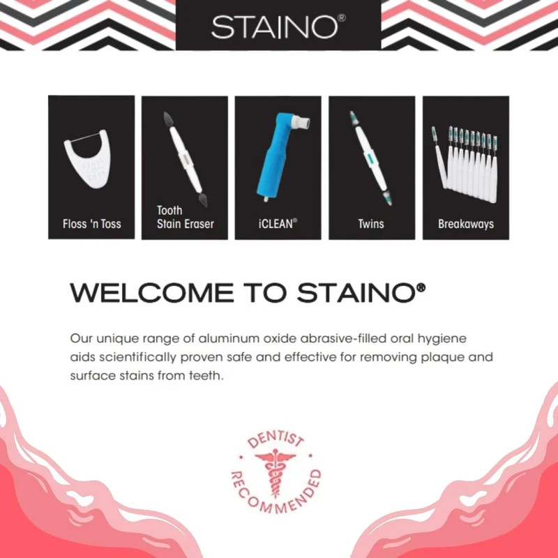 Staino Tooth Stain Eraser, Stain Remover, Polisher, Professional Technology