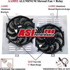 Aluminum Radiator Shroud Fan Relay For 1972-1979 Ford Thunderbird Ranchero V8 Us Aluminum Radiator Shroud Fan Relay For 1972-1979 Ford Thunderbird Ranchero V8 Us